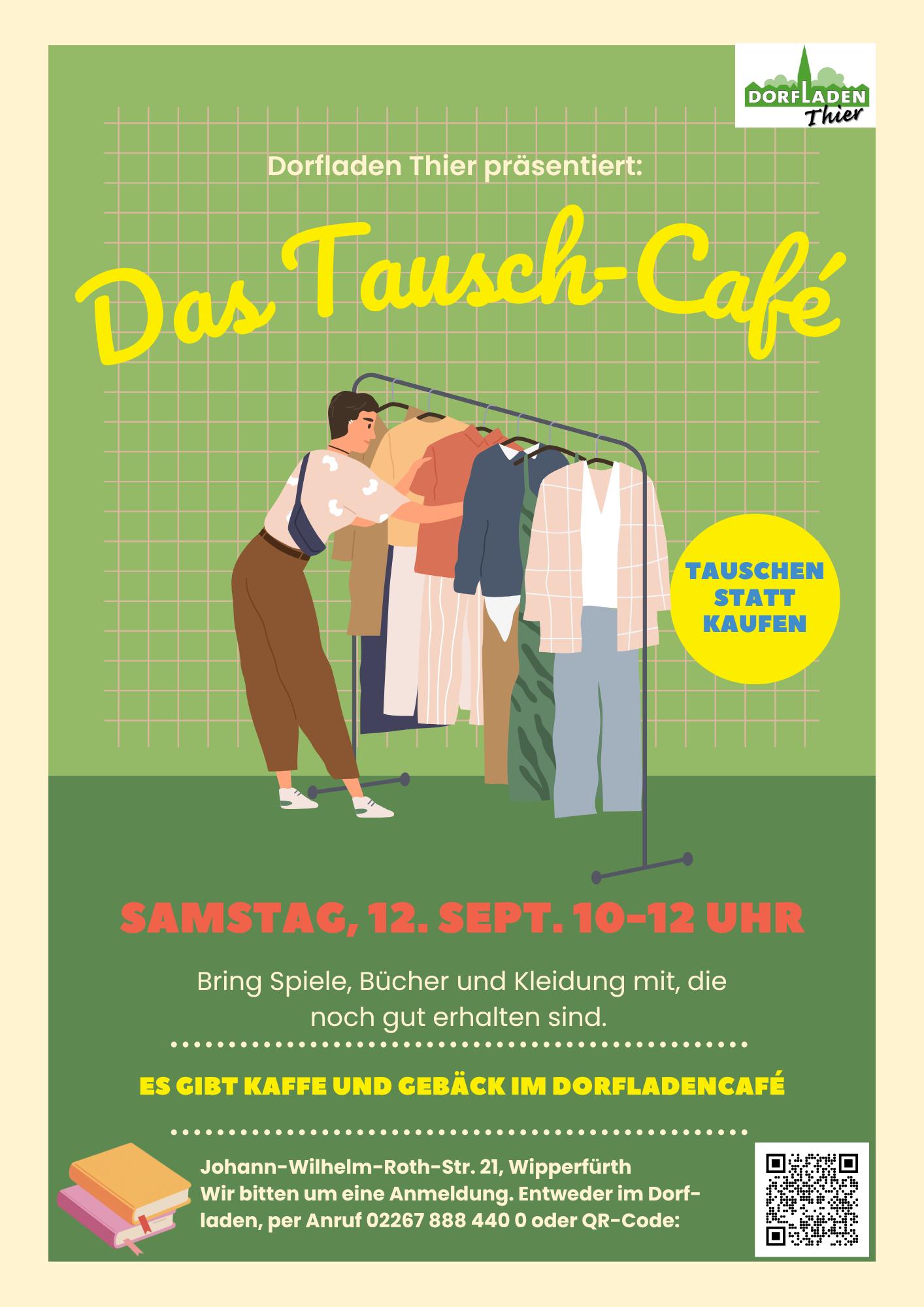 Tauschcafé - Kleidung, Spiele und Bücher